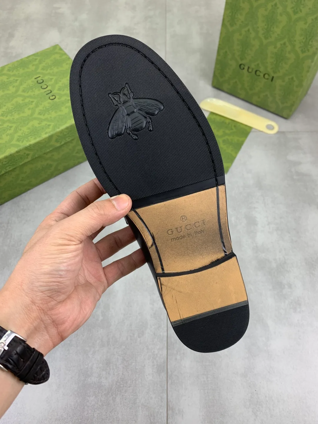 Men's men's shoes 💰P460 [New style] Water dyed cowhide 💰💎💎💎 [Gucci] GUCCI high-end men's formal business leather shoes, original order 1:1! Original imported high-end calfskin, original metal buckle, imported first-layer cowhide lining for feet, original outsole, men's shoe size: 38-45, black color available